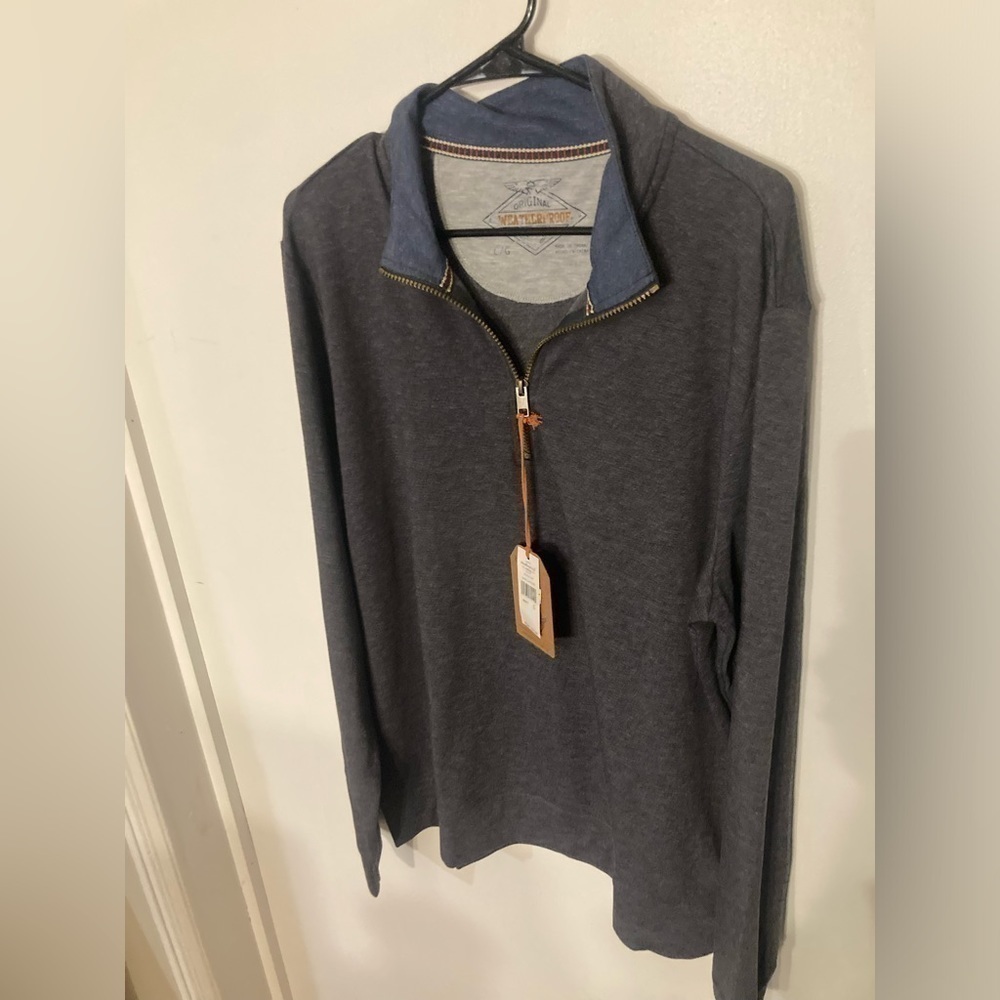 Original Weatherproof Vintage 1/2 zip in Dark sapphire color in size large. NWT